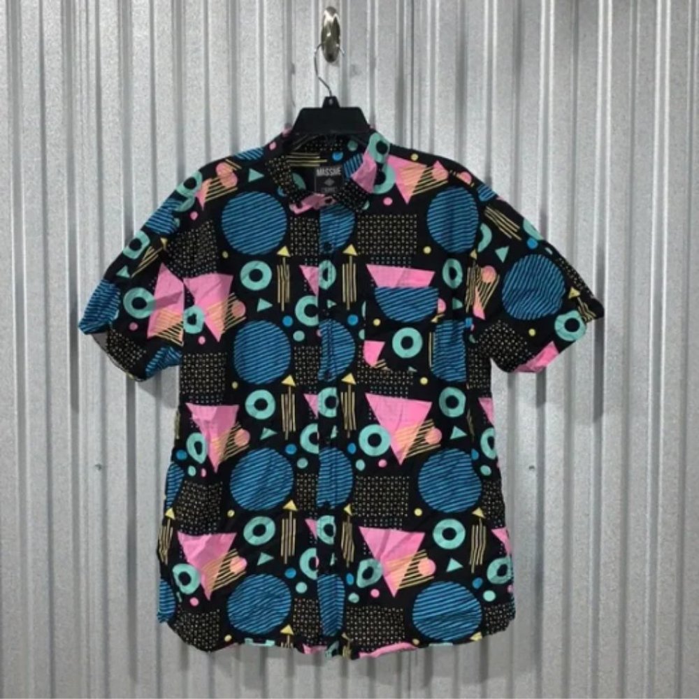 Multicolor Printed Button Down Shirt